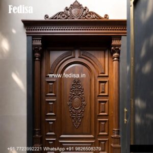 Arch Top Wooden Door Wooden Chokhat Design No-579