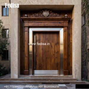Classic Front Door Ideas Main Door Wall Design For Indian Homes No-585