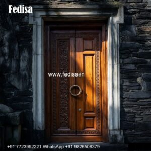 Solid Wood Classic Door Kitchen Cabinet Glass Design No-592