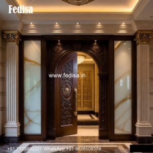 Italian Style Wooden Doors Single Main Door Design For Home No-727