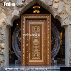 Classic Wooden Main Door Design For Home Mahogany Door Design No-734