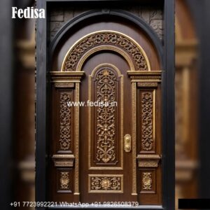 Luxury Classic Entrance Door Designs India Wooden Mesh Door Design No-736