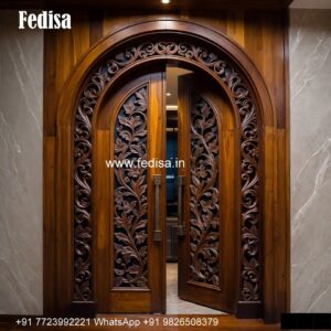 Vintage Wooden Door Main Door Mesh Designs No-748