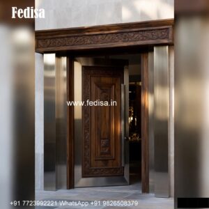 Traditional Door Design Double Door Wooden Gate Design No-788