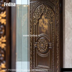Italian Style Wooden Doors Teak Wood Pooja Room Door Design No-809