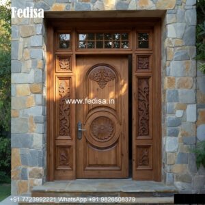 Colonial Style Door Frosted Glass Door Design No-887