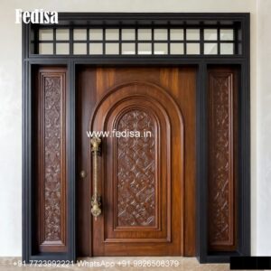 Carved Door Patterns Corner Door Design No-903