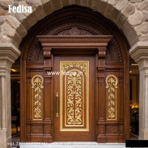 Glass Panel Classic Door Plywood Door Design For Home No-909
