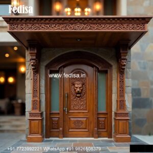 Glass Panel Classic Door Aluminum Door Jali Design No-991