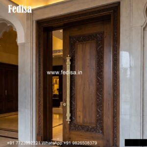 European Classic Door Door Design With Glass And Wood No-1008