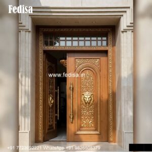 Italian Style Wooden Doors Sagwan Door Simple Design No-1014