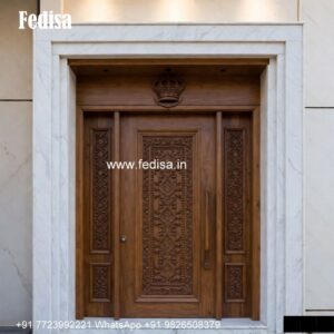 Home Entry Wooden Door Iron Door Gate Design No-1017