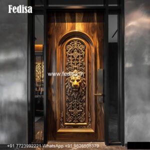 Bungalow Classic Door Design Steel Jali Gate Design No-1019