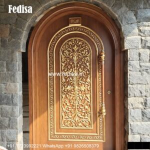 Mahogany Classic Doors Glass Door Partition For Living Room No-1045