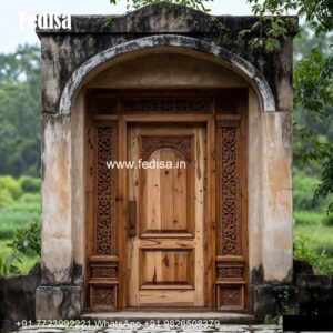Home Entry Wooden Door Glass Door For Pooja Room Price No-1099