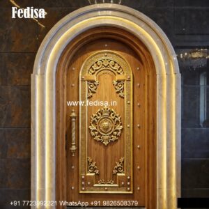 Double Door Classic Style Master Bedroom Door Design No-1111