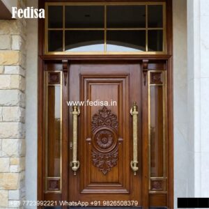 Hardwood Traditional Doors Double Door Design Catalog 2026 No-1130