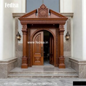Palace Style Doors Wooden Flush Door Design No-1143