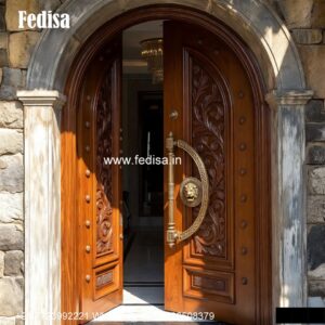 Vintage Wooden Door Designs For Houses Main Door Ventilation Grill Design No-1147