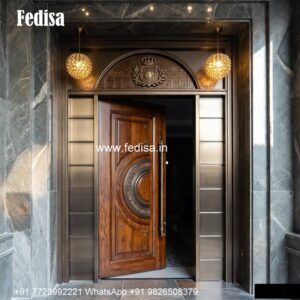 Glass Panel Classic Door Waterproof Door Design No-1155