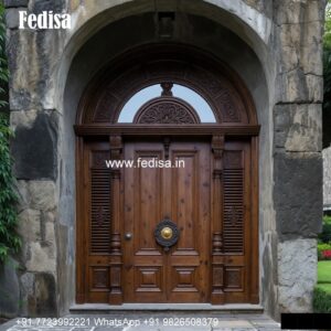 Classic Wooden Main Door Design For Home Sliding Door Main Gate No-1226