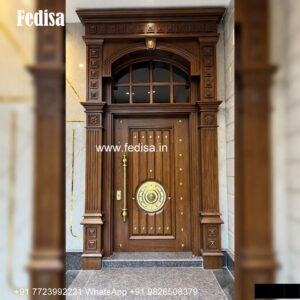 Engraved Wooden Door Ghar Ke Darwaje Ka Design No-1236