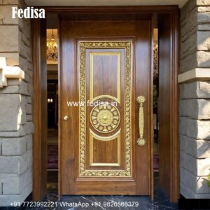 Vintage Wooden Door Designs For Houses Glass Double Door Design No-1270