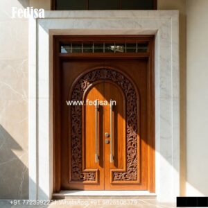 Mahogany Classic Doors Hall Door Frame Design No-1291