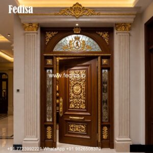 Front Entrance Classic Door Flush Door Skin Design No-1303