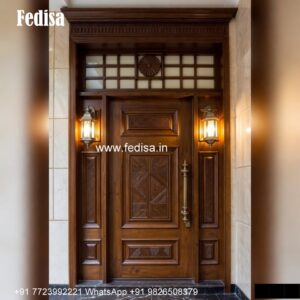 Home Entry Wooden Door Main Door Gate Design Iron No-1304