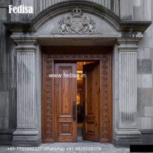 Classic Wooden Main Door Design For Home Arch Door Frame Design No-1308
