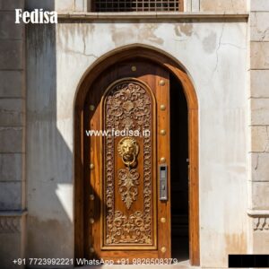 Wooden Carved Door Design Sitout Door Design No-1326