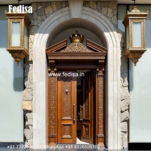 Carved Wooden Doors Clinic Door Design No-1333