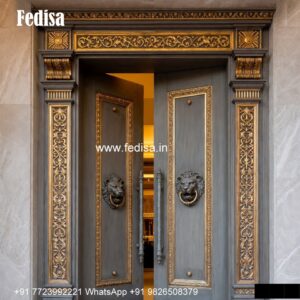 Ornate Door Design House Front Double Door Design No-1340