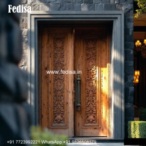 Traditional Carved Wooden Front Door Ideas Latest Front Door Design 2026 No-1350