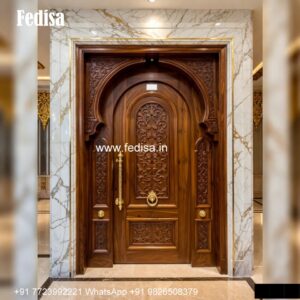 Elegant Double Door Classic Entry Design Door Pillar Design No-1353