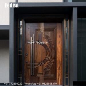 Carved Door Patterns Traditional Front Door Design No-1354