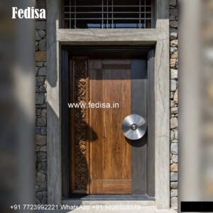 Glass Panel Classic Door Safety Door Grill Design Price No-1360