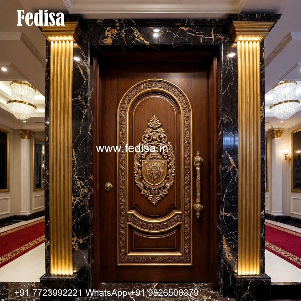 Antique Door Style Bedroom Balcony Door Design No-1366