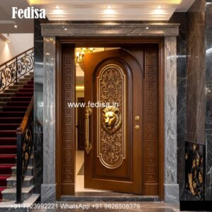 Mahogany Classic Doors Bathroom Wooden Door Design No-1373