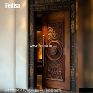 Hardwood Traditional Doors Aluminum Glass Door Design No-1376