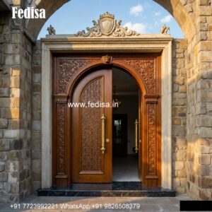 Classic Wooden Main Door Design For Home Aluminum Entrance Doors Design No-1390