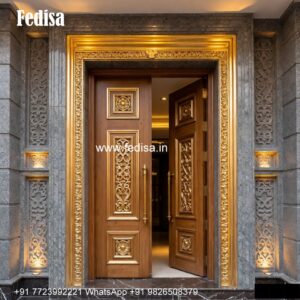 Vintage Wooden Door Designs For Houses Dining Door Design No-1393