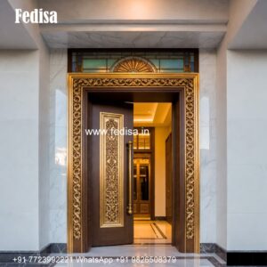 Carved Wooden Doors Kitchen Front Door Design No-1415