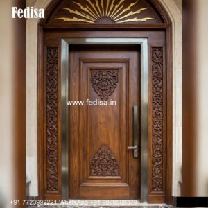 Victorian Door Design Mandir Door Glass Design No-1419