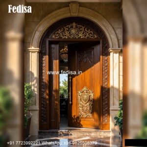 Vintage Wooden Door Double Door Design Plywood For Home No-1445