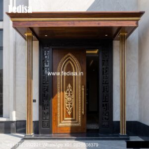 Handcrafted Wooden Door Designer Door Price No-1457