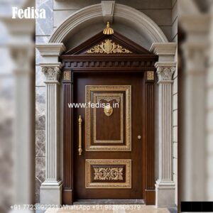 Luxury Classic Entrance Door Designs India Front Door Canopy Designs No-1474