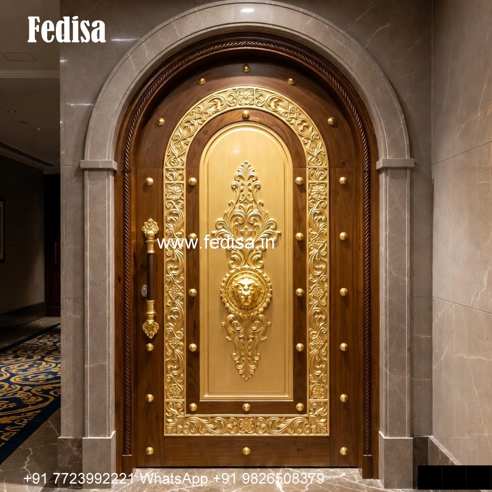 Solid Wood Classic Door Rc Door Design No-1740