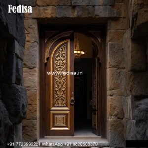 Handcrafted Wooden Door Double Door Darwaza Design No-1744